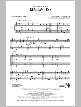 page one of Edelweiss (from The Sound Of Music) (SSA Choir)