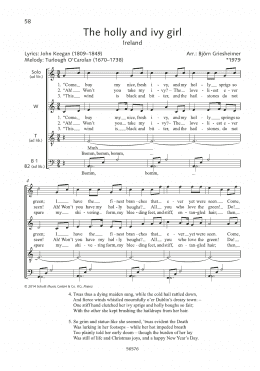 page one of The holly and ivy girl (Choir)