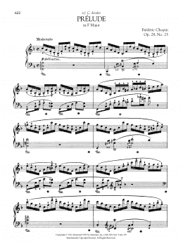 page one of Prélude in F Major, Op. 28, No. 23 (Piano Solo)
