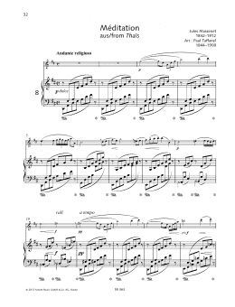 page one of Meditation (Woodwind Solo)