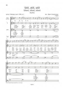 page one of Still, Still, Still (Choir)