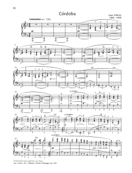 page one of Cordoba (Piano Solo)