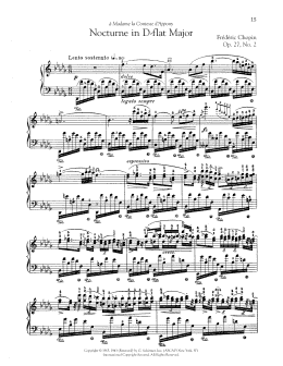 page one of Nocturne, Op. 27, No. 2 (Piano Solo)