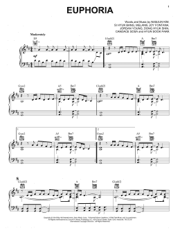 page one of Euphoria (Piano Solo)