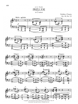 page one of Prélude in G minor, Op. 28, No. 22 (Piano Solo)