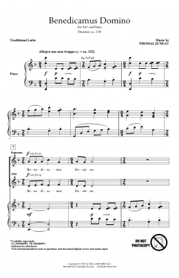 page one of Benedicamus Domino (Choir)