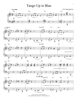 page one of Tango Up In Blue (Educational Piano)