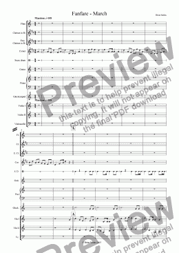 page one of Fanfare - March