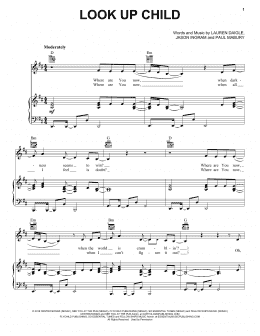 page one of Look Up Child (Piano, Vocal & Guitar Chords (Right-Hand Melody))