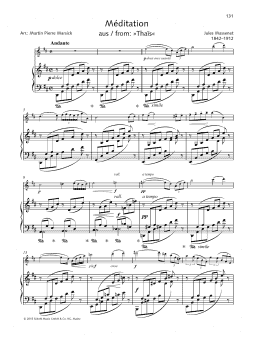 page one of Meditation (String Solo)