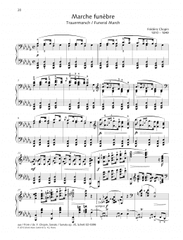 page one of Marche Funebre (Piano Solo)