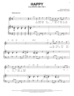 page one of Happy (Piano & Vocal)