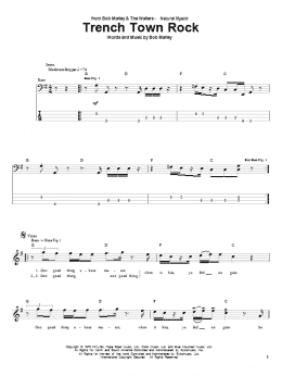 page one of Trench Town Rock (Bass Guitar Tab)
