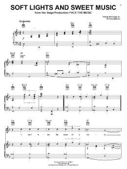 page one of Soft Lights And Sweet Music (Piano, Vocal & Guitar Chords (Right-Hand Melody))