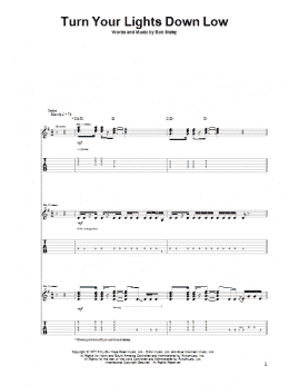 page one of Turn Your Lights Down Low (Guitar Tab)