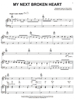 page one of My Next Broken Heart (Piano, Vocal & Guitar Chords (Right-Hand Melody))
