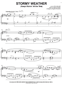 page one of Stormy Weather (Keeps Rainin' All The Time) (Piano Solo)