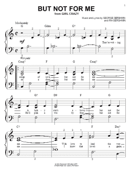 page one of But Not For Me (Big Note Piano)