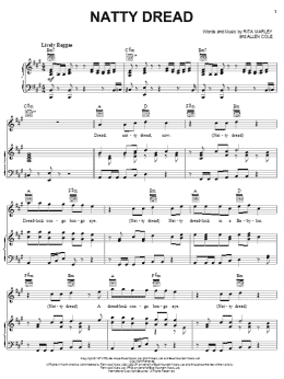page one of Natty Dread (Piano, Vocal & Guitar Chords (Right-Hand Melody))