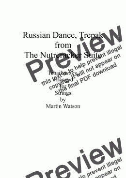 page one of Russian Dance, Trepak