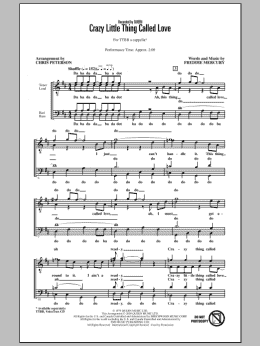 page one of Crazy Little Thing Called Love (arr. Chris Peterson) (TTBB Choir)