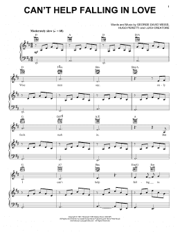 page one of Can't Help Falling In Love (Vocal Pro + Piano/Guitar)