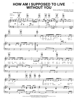 page one of How Am I Supposed To Live Without You (Vocal Pro + Piano/Guitar)