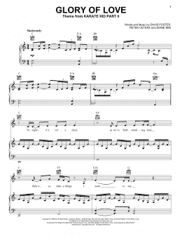page one of Glory Of Love (Vocal Pro + Piano/Guitar)