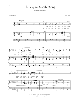 page one of Mariä Wiegenlied (The Virgin's Slumber Song) (Reger) (Piano & Vocal)