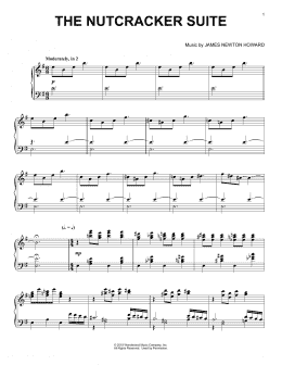 page one of The Nutcracker Suite (from The Nutcracker and The Four Realms) (Piano Solo)