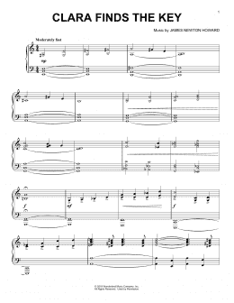 page one of Clara Finds The Key (from The Nutcracker and The Four Realms) (Piano Solo)