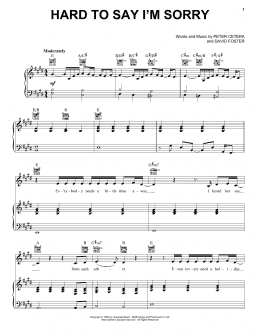 page one of Hard To Say I'm Sorry (Vocal Pro + Piano/Guitar)