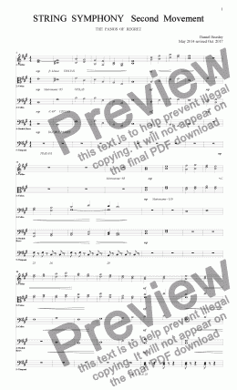 page one of String Symphony 2nd Movment