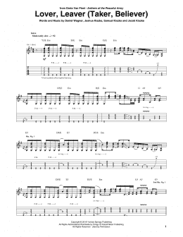 page one of Lover, Leaver (Taker, Believer) (Guitar Tab)