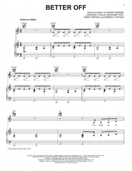 page one of Better Off (Piano, Vocal & Guitar Chords (Right-Hand Melody))