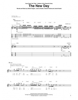 page one of The New Day (Guitar Tab)