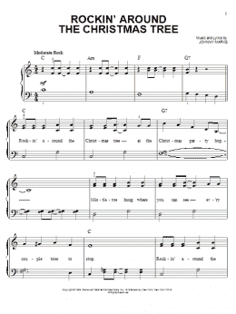 page one of Rockin' Around The Christmas Tree (Easy Piano)