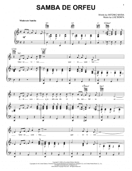 page one of Samba De Orfeu (Piano, Vocal & Guitar Chords (Right-Hand Melody))