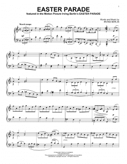 page one of Easter Parade (Piano Solo)