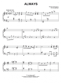 page one of Always (Piano Solo)