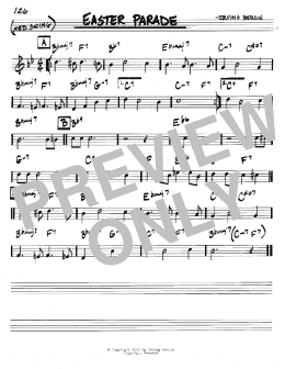 page one of Easter Parade (Real Book – Melody & Chords – C Instruments)