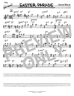 page one of Easter Parade (Real Book – Melody & Chords – Eb Instruments)