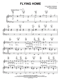page one of Flying Home (Piano, Vocal & Guitar Chords (Right-Hand Melody))