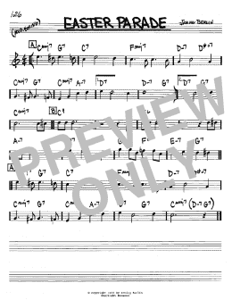 page one of Easter Parade (Real Book – Melody & Chords – Bb Instruments)