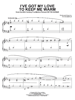 page one of I've Got My Love To Keep Me Warm (Piano Solo)