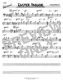 page one of Easter Parade (Real Book – Melody & Chords – Bass Clef Instruments)