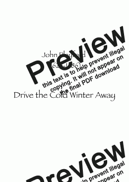 page one of Drive the Cold Winter Away