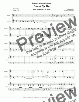 page one of Stand By Me (Duet for C-Instruments)