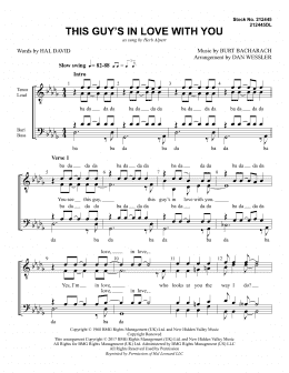 page one of This Guy's in Love with You (arr. Dan Wessler) (TTBB Choir)