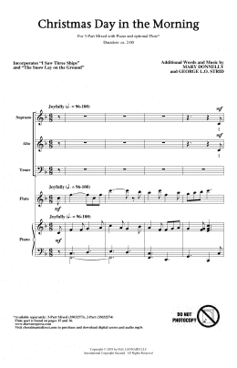 page one of Christmas Day In The Morning (3-Part Mixed Choir)